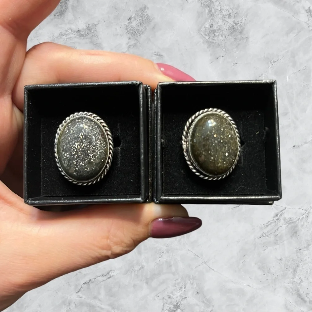 Sunstone Gemstone Cufflinks